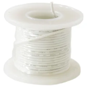 20 Gauge Stranded Hookup Wire (White, 500 Feet), 300 Volts