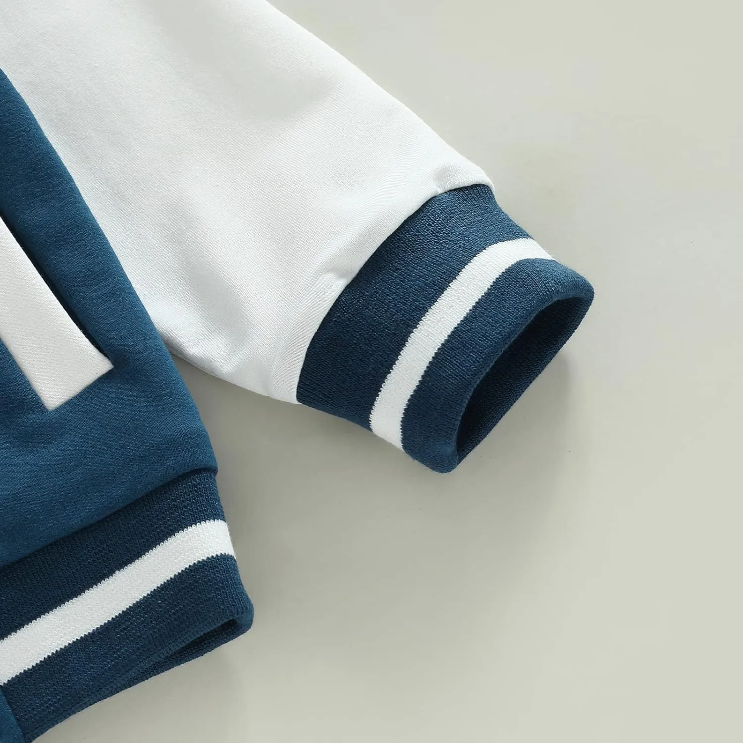 Baby Boy Girl Baseball Varsity Jacket Long Sleeve Button Down Letterman Bomber Outwear Coat Fall Winter Clothes