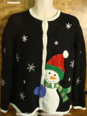 Big Winter Snowman Ugly Christmas Sweater