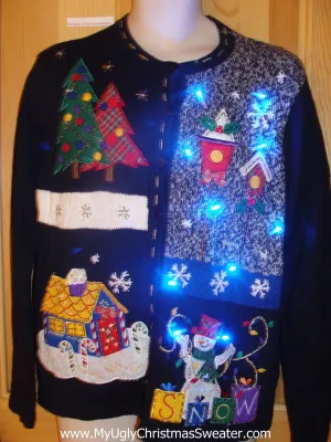 Birdhouse Themed Light Up Christmas Sweater