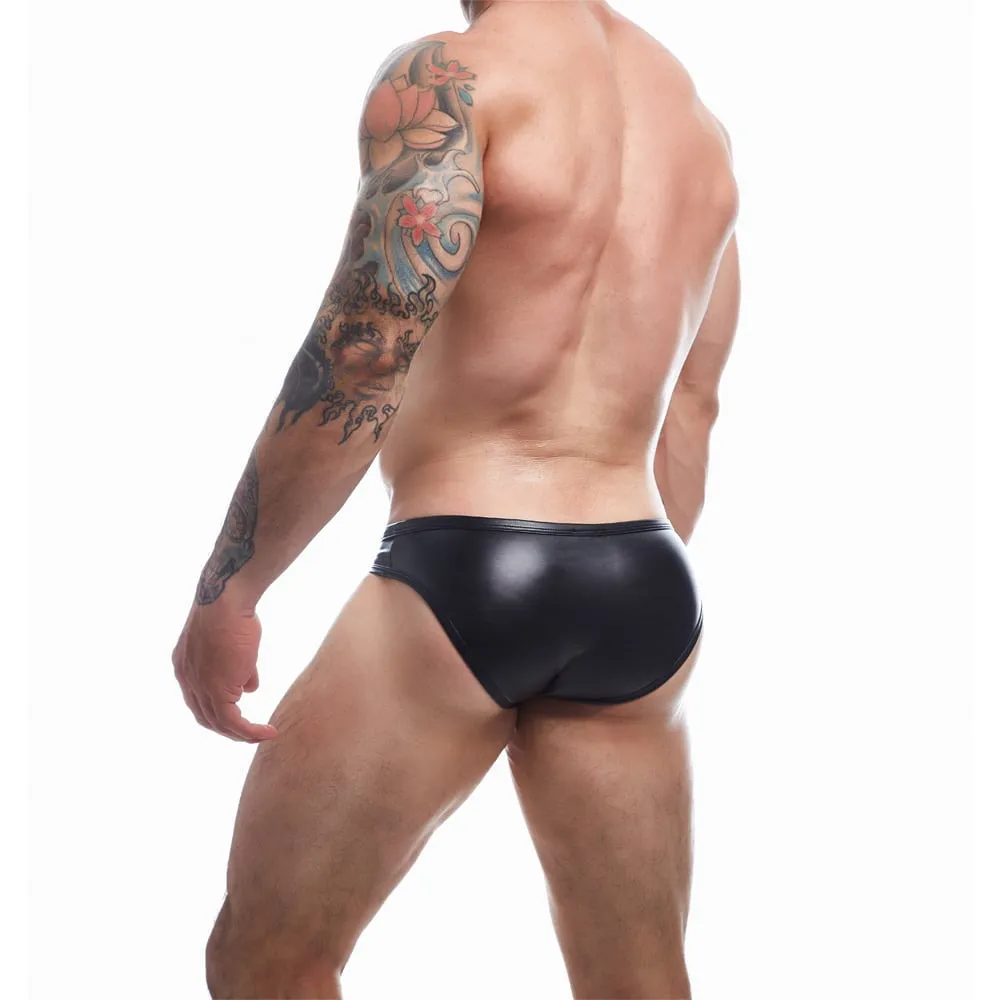 C4M BL4CK Snap Erganomic Brief - Leatherette