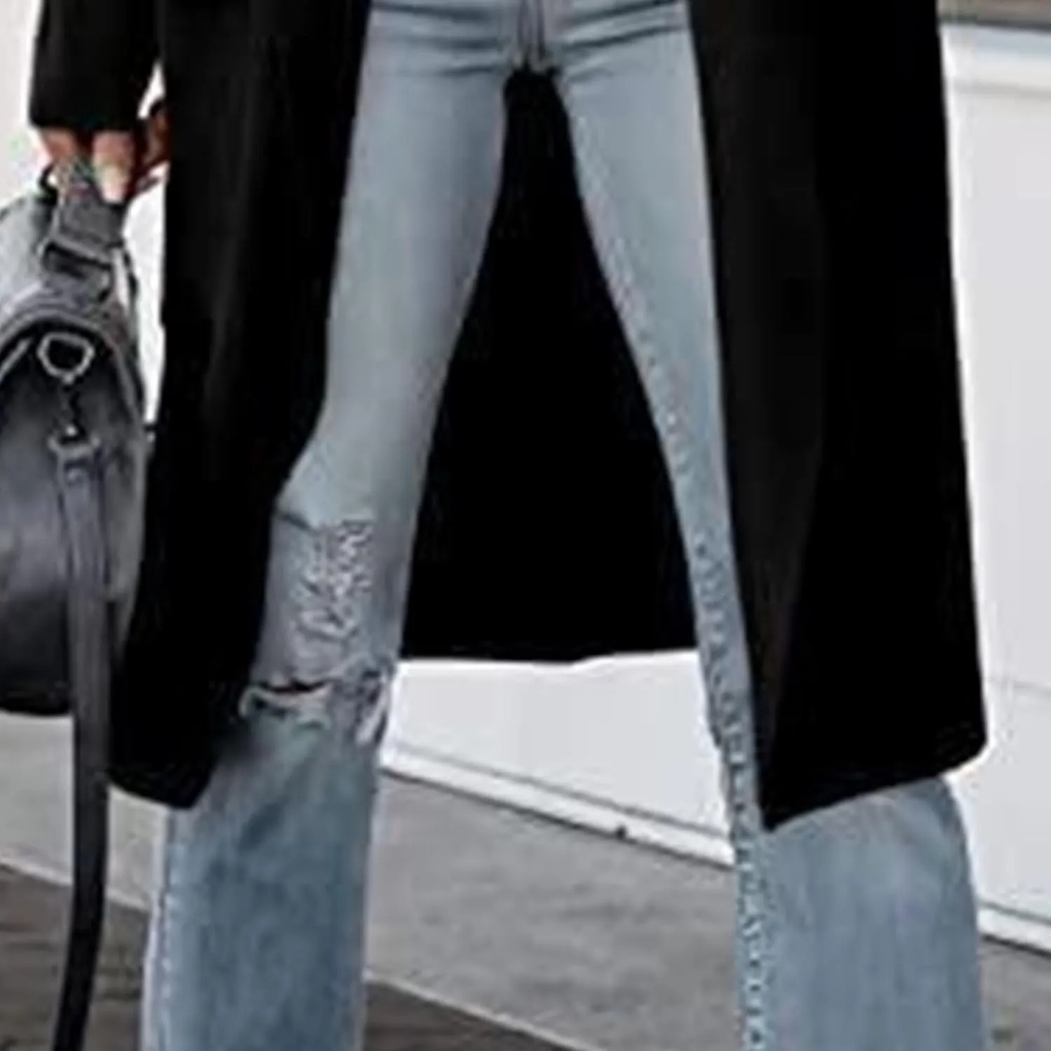 Maiyifu-GJ Women's Long Wool Blend Cardigan Sweaters Long Sleeve Lapel Casual Trench Coat Spring Fall Long Jacket Overcoat