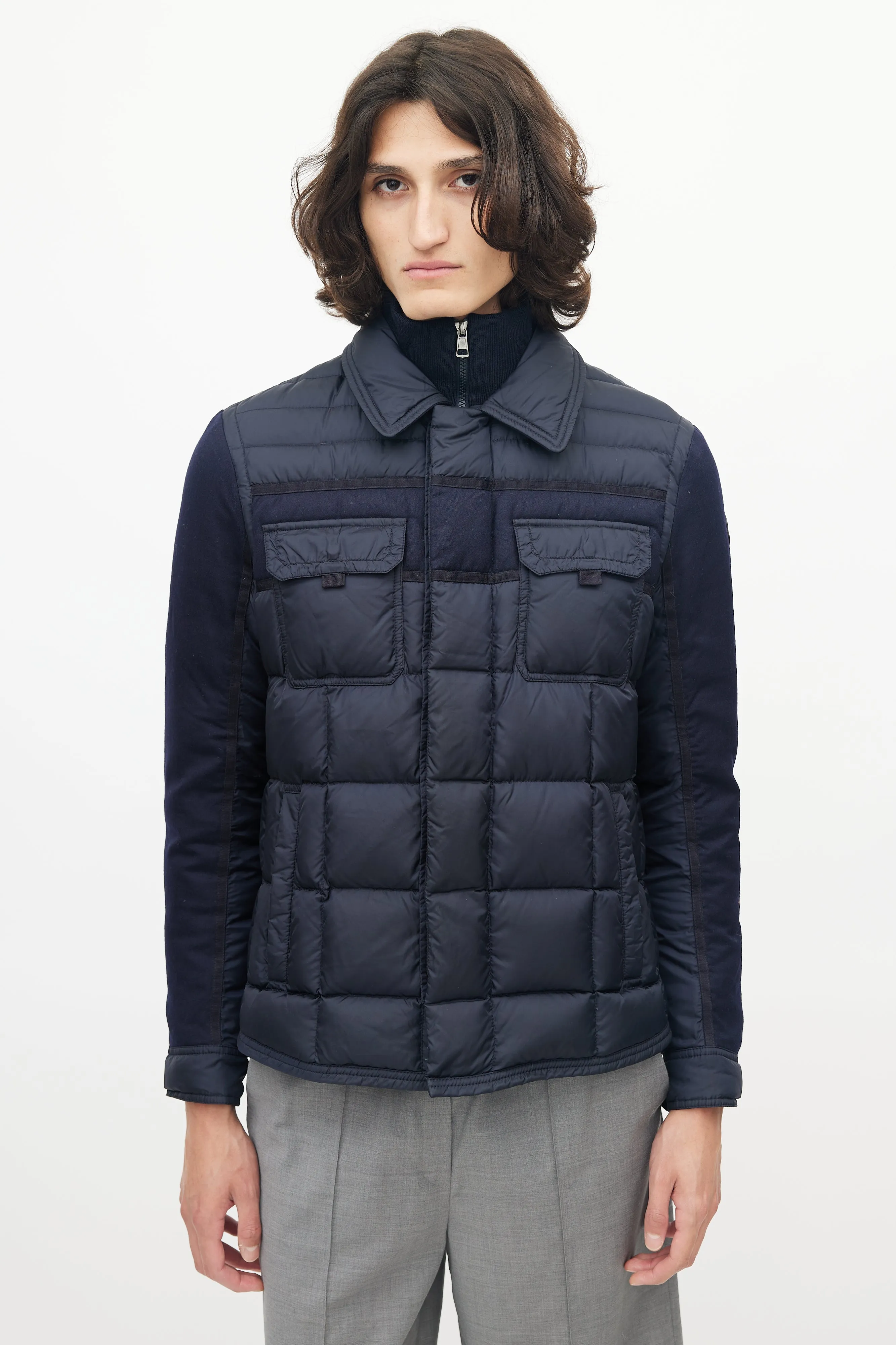 Navy Blais Down Jacket
