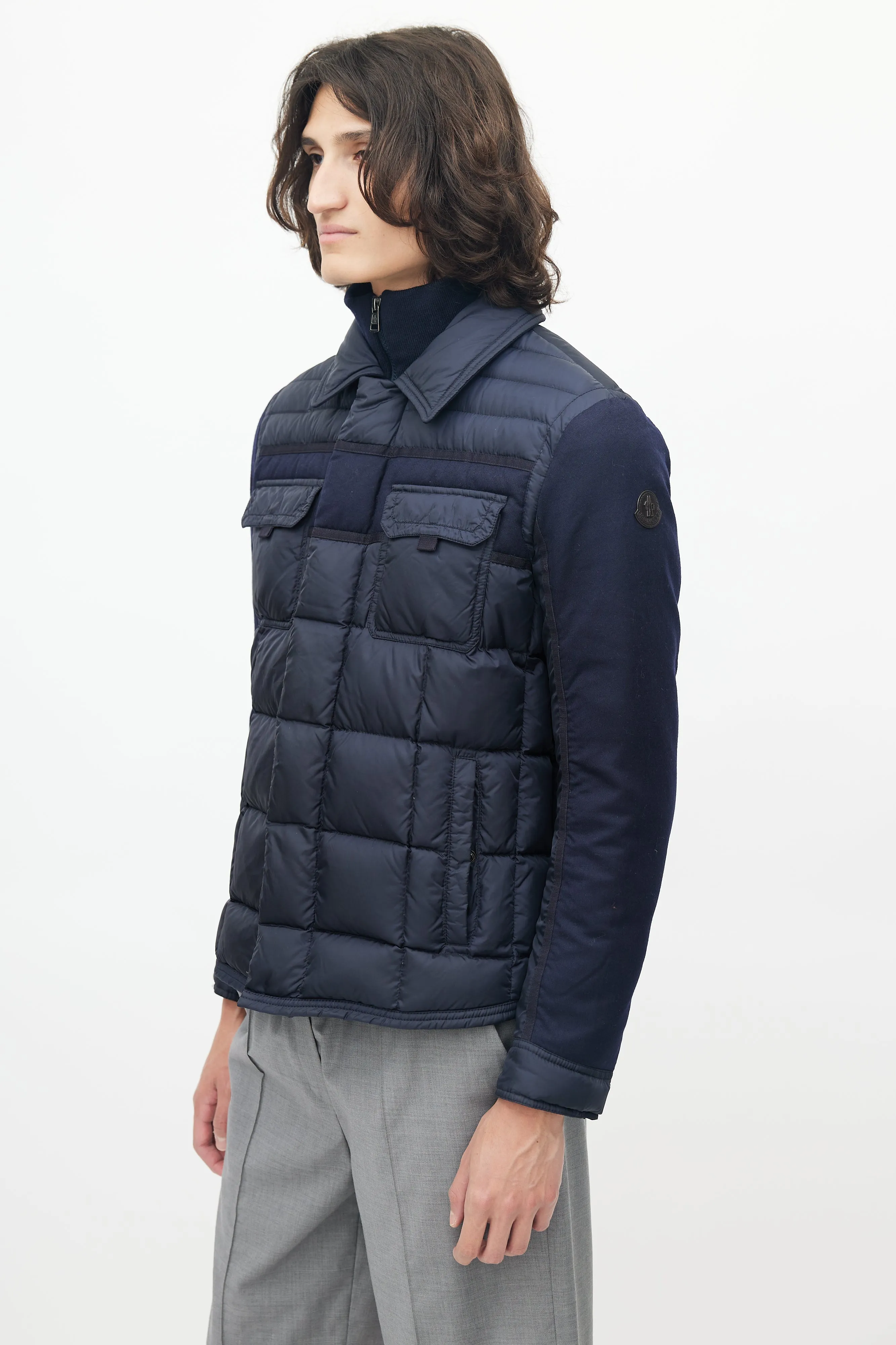Navy Blais Down Jacket