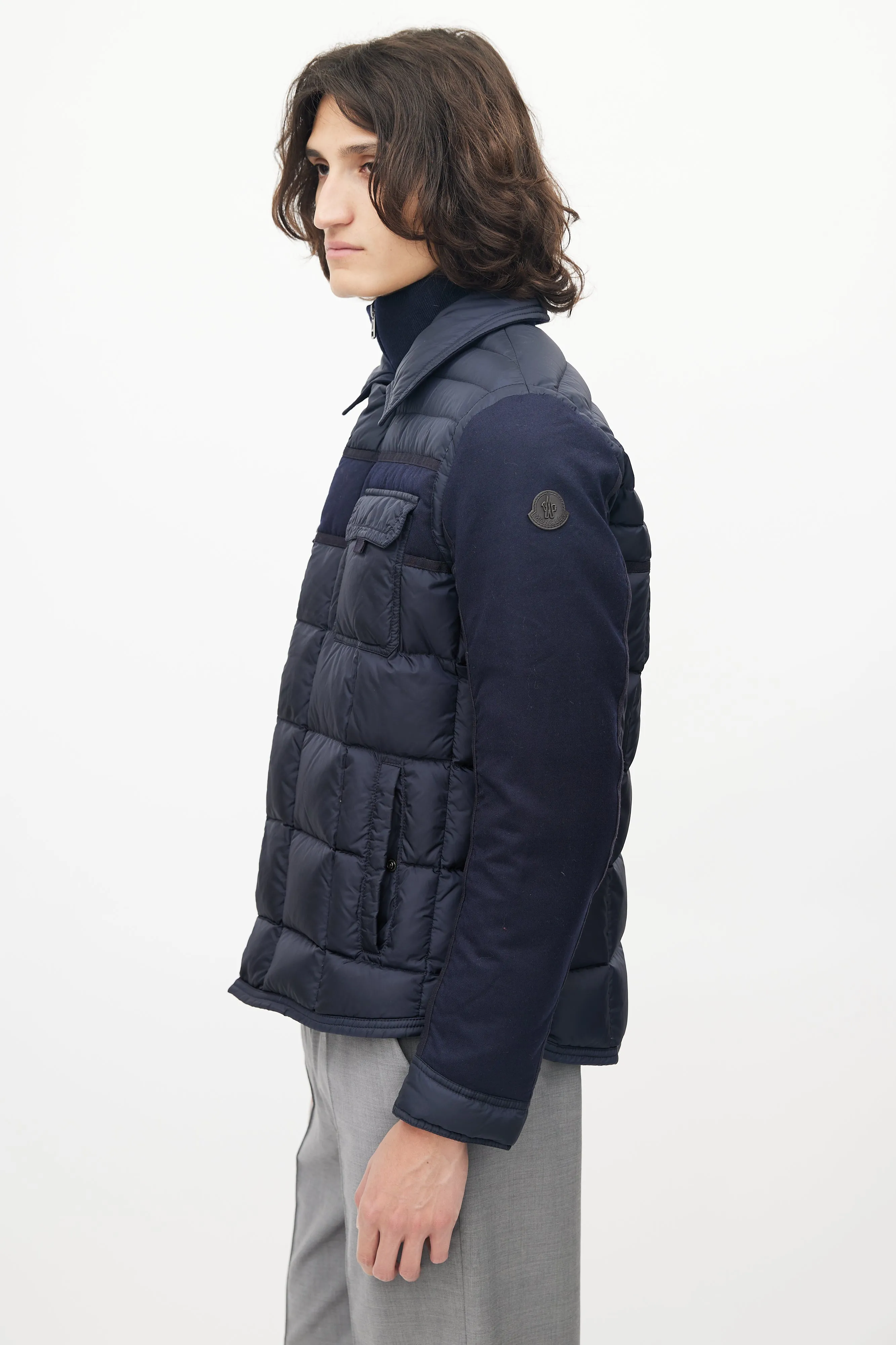 Navy Blais Down Jacket