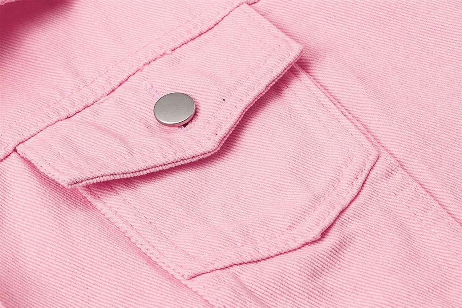 SANGTREE Women's Button Down Denim Jacket