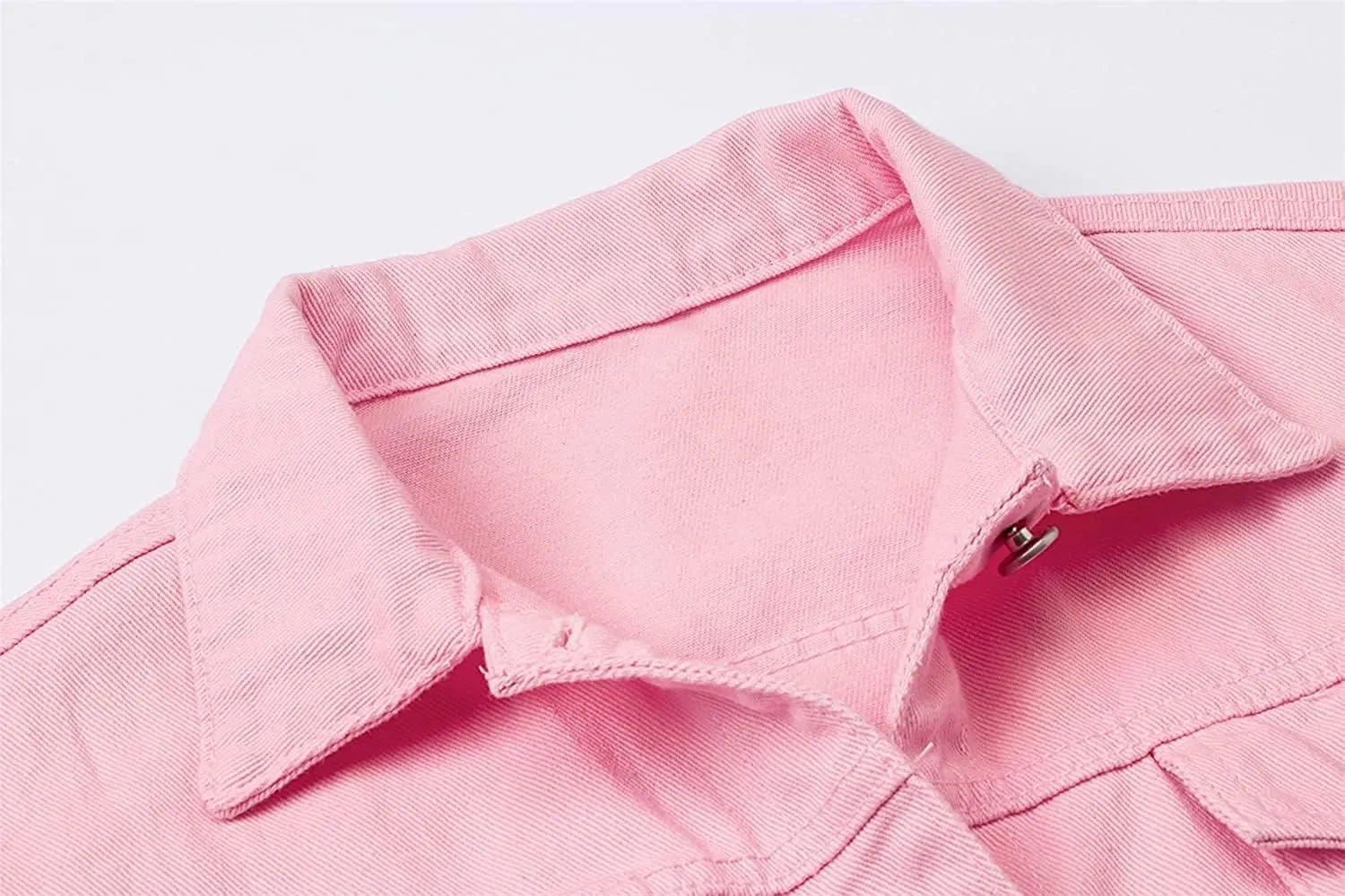 SANGTREE Women's Button Down Denim Jacket