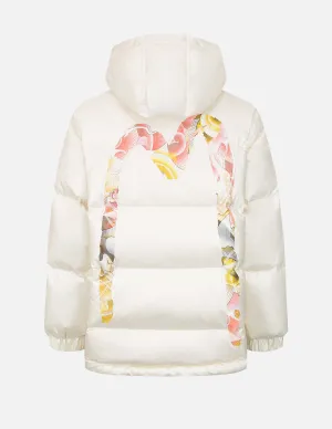 Tattoo Koi Pattern Daicock Print Down Jacket