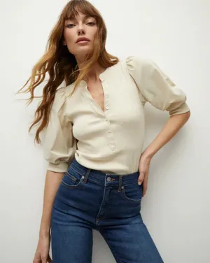 Veronica Beard Coralee Top Limestone